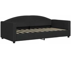 Lova Sofa, juodos spalvos, 90x190cm, audinys