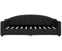 Lova Sofa, juodos spalvos, 90x190cm, audinys