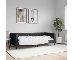 Lova Sofa, juodos spalvos, 90x190cm, audinys