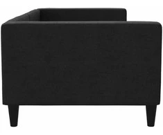 Lova Sofa, juodos spalvos, 90x190cm, audinys