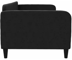 Lova Sofa, juodos spalvos, 90x190cm, audinys