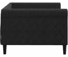 Lova Sofa, juodos spalvos, 90x200cm, aksomas