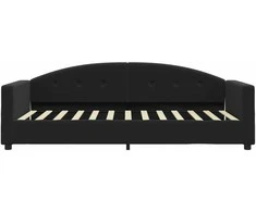 Lova Sofa, juodos spalvos, 90x200cm, aksomas