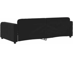 Lova Sofa, juodos spalvos, 90x200cm, aksomas