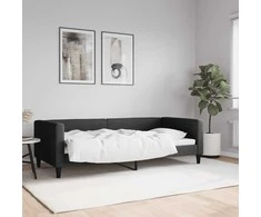 Lova Sofa, juodos spalvos, 90x200cm, audinys