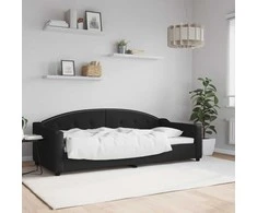 Lova Sofa, juodos spalvos, 90x200cm, audinys