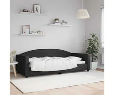 Lova Sofa, juodos spalvos, 90x200cm, audinys