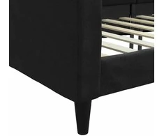 Sofa, juodos spalvos, 90x200cm, audinys