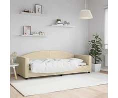 Lova Sofa, kreminės spalvos, 80x200cm, audinys