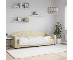 Lova Sofa, kreminės spalvos, 80x200cm, audinys