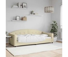 Lova Sofa, kreminės spalvos, 90x200cm, audinys