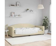 Lova Sofa, kreminės spalvos, 90x200cm, audinys