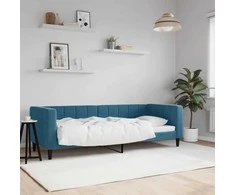 Lova Sofa, mėlynos spalvos, 80x200cm, aksomas