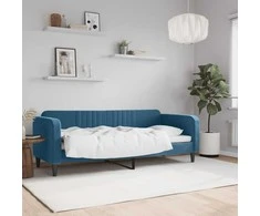 Lova Sofa, mėlynos spalvos, 80x200cm, aksomas