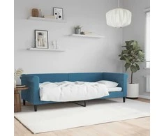 Lova Sofa, mėlynos spalvos, 80x200cm, aksomas