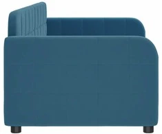 Sofa, mėlynos spalvos, 80x200cm, aksomas