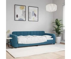 Lova Sofa, mėlynos spalvos, 80x200cm, aksomas