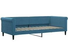 Lova Sofa, mėlynos spalvos, 90x200cm, aksomas
