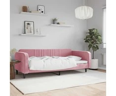 Lova Sofa, rožinės spalvos, 100x200cm, aksomas