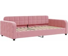 Sofa, rožinės spalvos, 100x200cm, aksomas