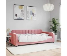 Lova Sofa, rožinės spalvos, 100x200cm, aksomas