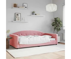 Lova Sofa, rožinės spalvos, 100x200cm, aksomas