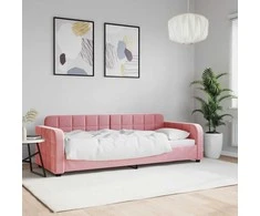 Lova Sofa, rožinės spalvos, 80x200cm, aksomas
