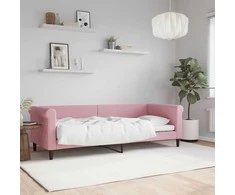 Lova Sofa, rožinės spalvos, 80x200cm, aksomas