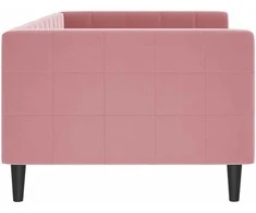 Sofa, rožinės spalvos, 90x200cm, aksomas
