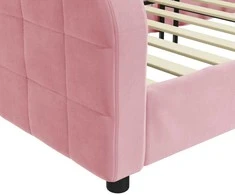 Lova Sofa, rožinės spalvos, 90x200cm, aksomas