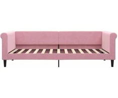 Lova Sofa, rožinės spalvos, 90x200cm, aksomas