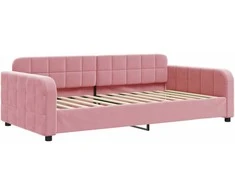 Sofa, rožinės spalvos, 90x200cm, aksomas