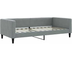 Lova Sofa, šviesiai pilkos spalvos, 100x200cm, audinys