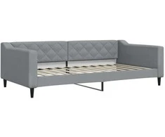 Lova Sofa, šviesiai pilkos spalvos, 100x200cm, audinys
