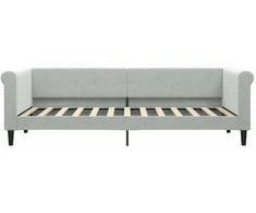 Lova Sofa, šviesiai pilkos spalvos, 80x200cm, aksomas