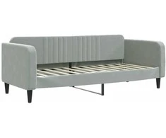 Lova Sofa, šviesiai pilkos spalvos, 80x200cm, aksomas