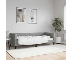 Lova Sofa, šviesiai pilkos spalvos, 80x200cm, audinys