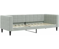 Lova Sofa, šviesiai pilkos spalvos, 80x200cm, aksomas
