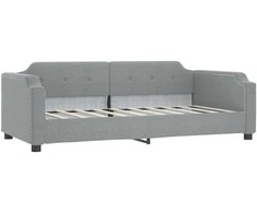 Sofa, šviesiai pilkos spalvos, 80x200cm, audinys