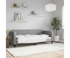 Lova Sofa, šviesiai pilkos spalvos, 80x200cm, audinys
