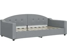 Lova Sofa, šviesiai pilkos spalvos, 90x190cm, audinys