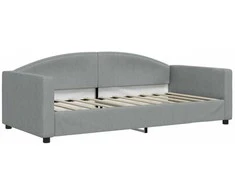 Lova Sofa, šviesiai pilkos spalvos, 90x190cm, audinys