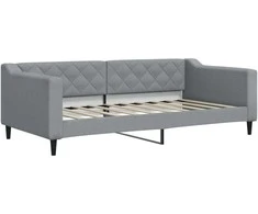 Lova Sofa, šviesiai pilkos spalvos, 90x190cm, audinys