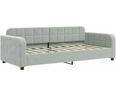 Lova Sofa, šviesiai pilkos spalvos, 90x190cm, aksomas
