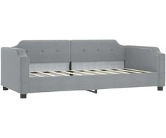 Lova Sofa, šviesiai pilkos spalvos, 90x190cm, audinys