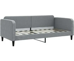 Sofa, šviesiai pilkos spalvos, 90x190cm, audinys