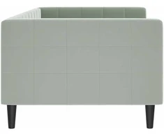 Lova Sofa, šviesiai pilkos spalvos, 90x190cm, aksomas