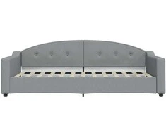 Lova Sofa, šviesiai pilkos spalvos, 90x200cm, audinys