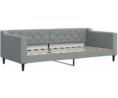 Lova Sofa, šviesiai pilkos spalvos, 90x200cm, audinys