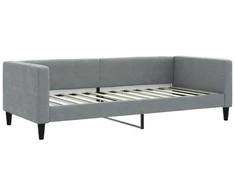 Lova Sofa, šviesiai pilkos spalvos, 90x200cm, audinys